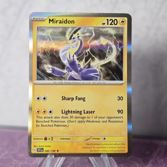 Pokemon Other - Miraidon 080/198 Pokemon TCG Holo Rare